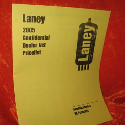 Laney Amplifier Detailed Price List from 2005 image 1