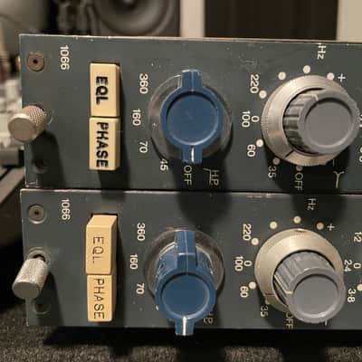 Neve 1066 Mic / Line Input Module with 3-Band EQ Stereo Pair 1970s - RAF Blue Grey image 3