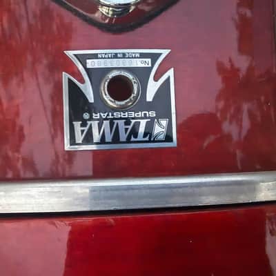 Tama Superstar 22x14 Bass Drum Cherry Wine - 80's image 3