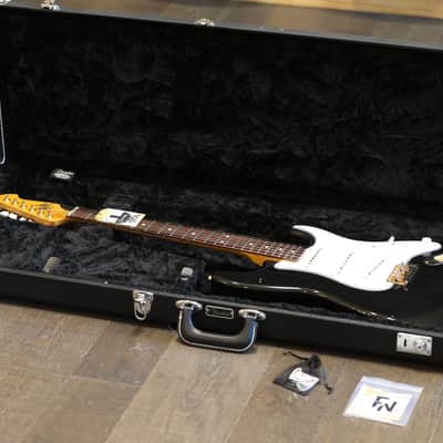 2015 Mario Martin S-Style Factory Relic Black SSS Electric Guitar + Hard Case image 22