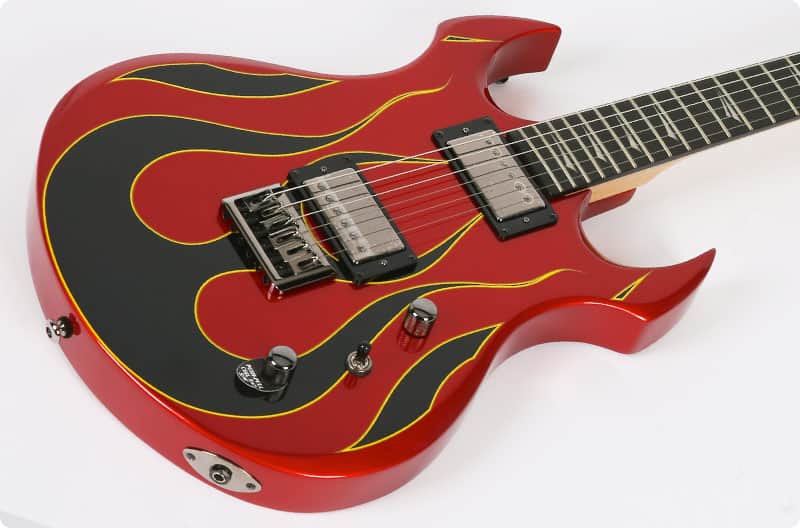 Kramer Pariah Double Cut HH Unique Design Graphic Fire Flame