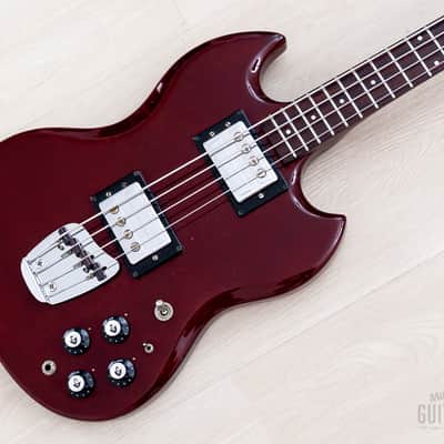 1974 Guild Jetstar Bass II JS-II Cherry Vintage Short Scale Bass w/ Case