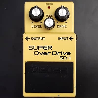 1983 - Made in Japan - Vintage Boss SD-1 Super OverDrive (Black Label) 1981 - 1988 - Yellow image 2