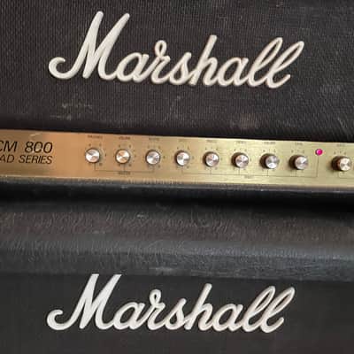 Marshall JCM 800 Lead Series Model 2205 2-Channel 50-Watt Head 1980s - Black image 10
