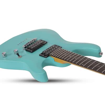 Schecter C-6 Deluxe Satin Aqua image 3