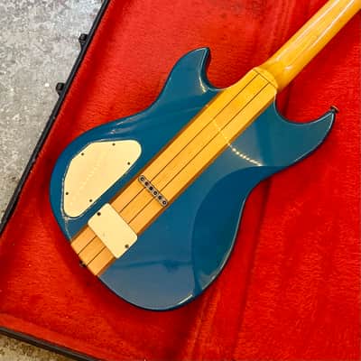 Aria Pro II Tri-Sound TS-500 1980 - Teal neck thru original vintage MIJ Japan image 12
