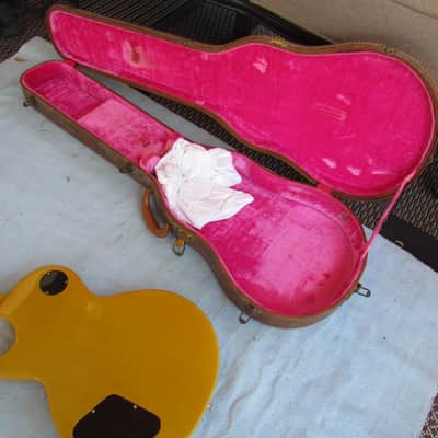 1958 Gibson Les Paul Special Tenor All Original TV Yellow With Original 5 Latch Lifton Case image 11