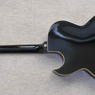 1986 Gibson Black Acoustic Guitar Prototype_(Chet Atkins?)_Thin Body_Sharp Cutaway_Original Case image 9