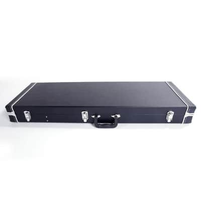New OEM Flat Surface Simple Style Electric Guitar Hard Shell Case Black 2023 image 2