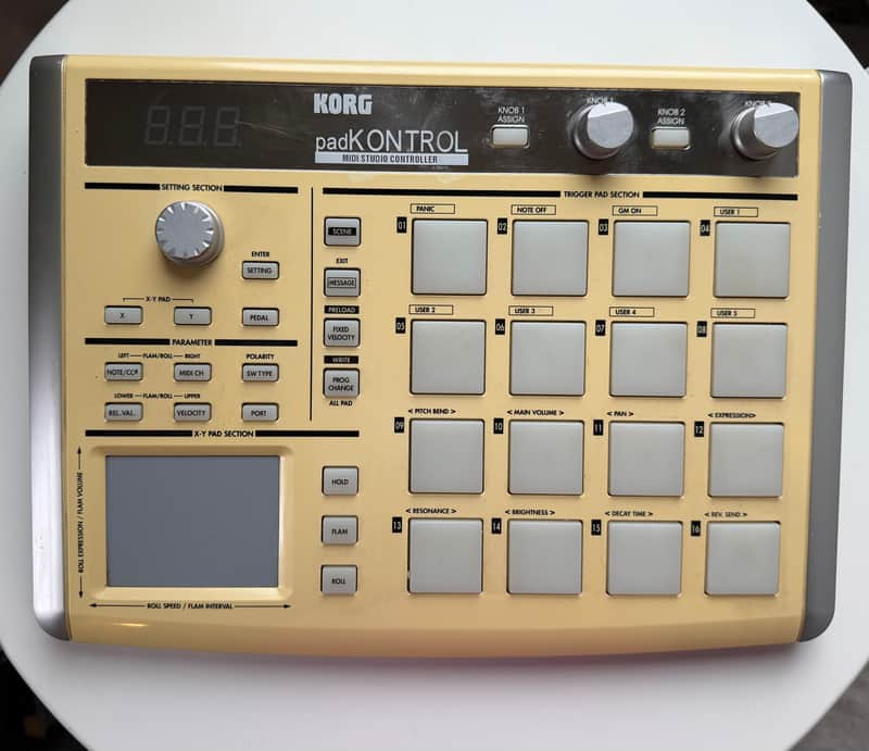 Korg padKONTROL USB Drum Pad Studio Controller 2005 - Present - White image 1