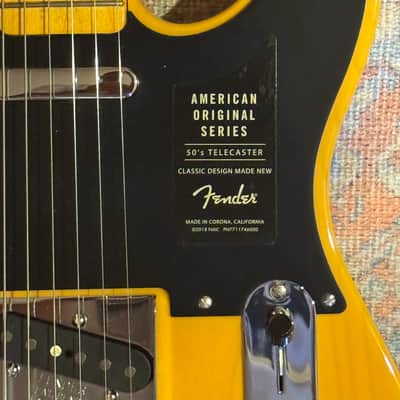 Fender American Original 50s Telecaster 2018 - Butterscotch Blonde image 4