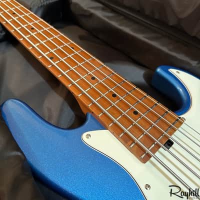 Sadowsky 2023 SMX MetroExpress Hybrid PJ 5-String Blue Electric Bass Guitar image 8