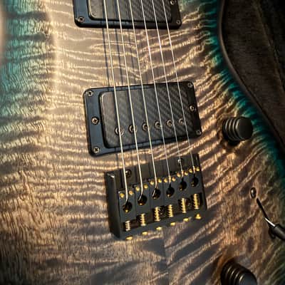 PRS Mark Holcomb Blue Wraparound Burst with Bare Knuckle Ragnaroks image 2