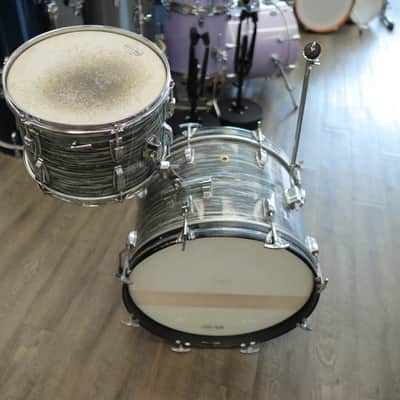Vintage 60s Ludwig 2-Piece Shell Pack 13/20 (Blue Oyster Pearl) image 6