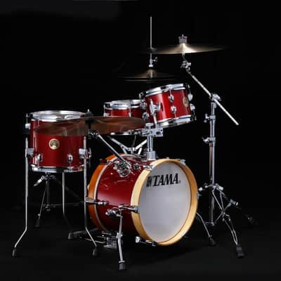 Tama LJK44S-CPM Club-Jam Flyer Shell Kit 4 pcs - Candy Apple Mist/Chrome HW image 4