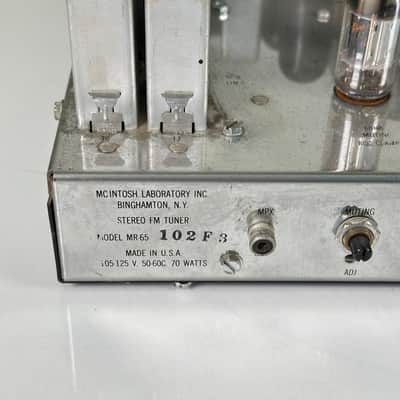 McIntosh MR-65 FM Stereo Vacuum Tube Tuner image 11