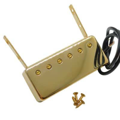 Artec Neck Mount Alnico 5 Gold Humbucker for Hollow Body Guitar Bild 2