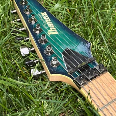 Ibanez RG752AHM-NGB Prestige 2016 - 2020 - Nebula Green Burst image 4