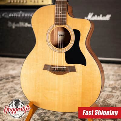 Taylor 114ce Grand Auditorium Acoustic-Electric Guitar with Structured Gig Bag image 1