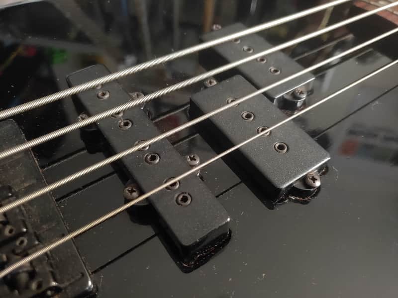 1989 Rockoon (by Kawai/Schaller) KRB-69A Active PJ Bass (Black