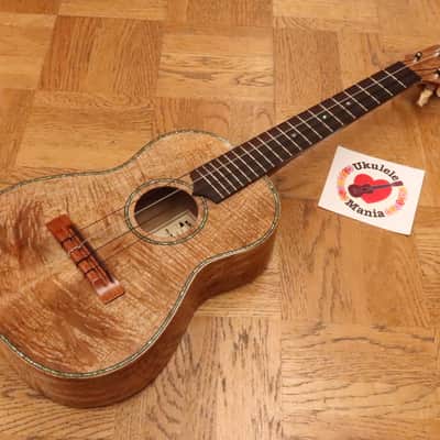 Maui Music Deluxe Mango Wood Shell Inlay TenorUkulele #5088 image 4
