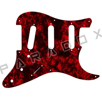 Custom Pickguard For 1994 Made in America Peavey Predator - Dark Red Pearl/Black/White/Black .090" image 1