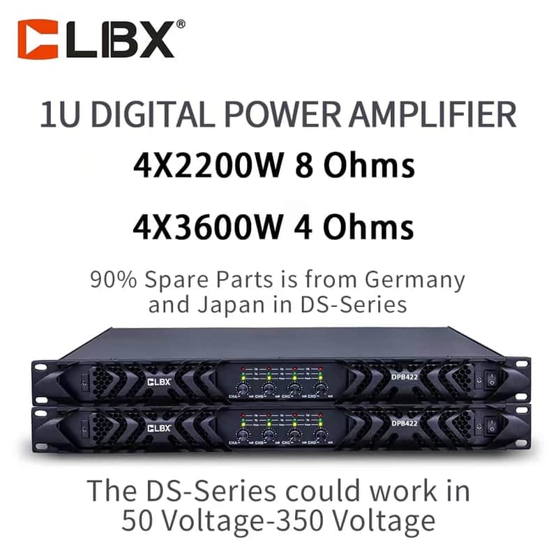 DS 42200 CLASS D 4 CHANNEL HIGH POWER AMPLIFIER *TOUR GRADE* image 1