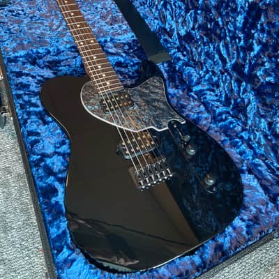 Suhr Custom T Roasted Ash 2022 Flame Maple Neck - Antique Black image 2
