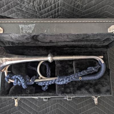 RON COLLIER ULTRA-RARE 'OLD GUARD' FIFE & DRUM CORPS CEREMONIAL TRUMPET w/CASE #7 image 2