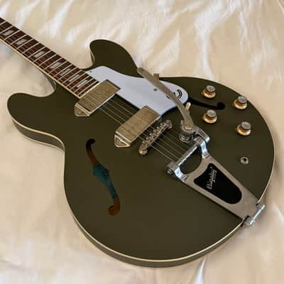 Epiphone Casino with Bigsby Vibrato - Olive Drab - Free Pro Setup image 4