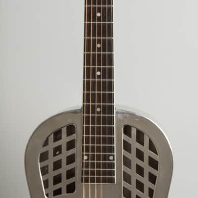 Immagine National  Style 1 Roundneck Resophonic Guitar (1930), ser. #S-229, original black hard shell case. - 8