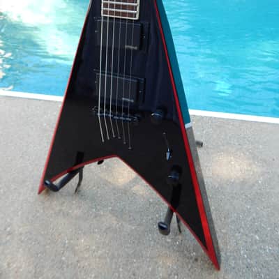 Jackson Kerry King V KVXT Black W/ Red Bevels Slayer image 3