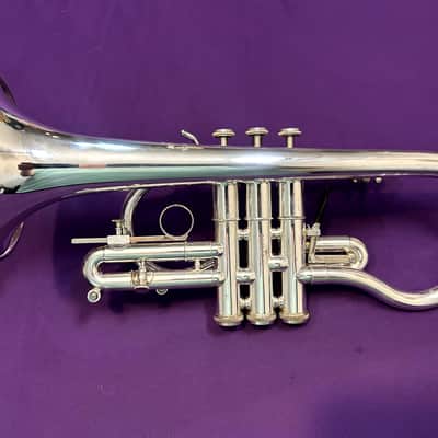RARE Getzen Eterna Silver Plated Eb Cornet image 6