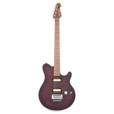 Ernie Ball Music Man USA Axis Guitar Roasted Amber Quilt w/case