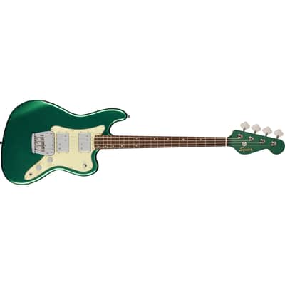 Squier Paranormal Rascal Bass HH Laurel Fingerboard Mint Pickguard - Sherwood Green image 4