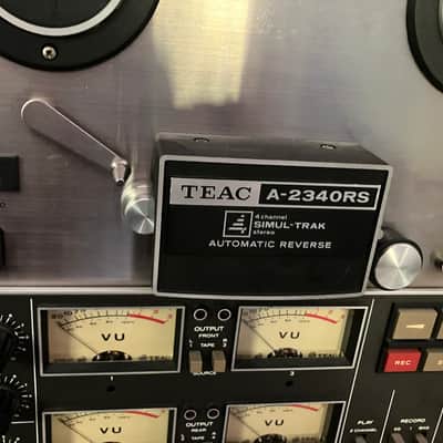 PLEASE READ AD!!! TEAC A-2340SR 1/4" 4-Track 4-Channel Quad Auto Reverse Reel to Reel Tape Deck Recorder 1970s - Silver image 4