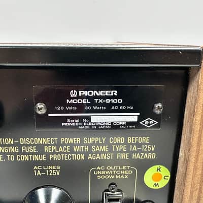 Vintage Pioneer TX-9100 AM/FM Stereo Radio Tuner image 8