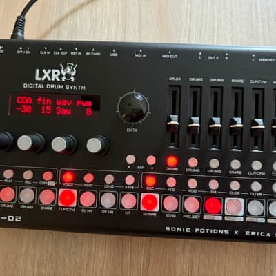 Erica Synths LXR-02 Digital Drum Synth 2021 - Black image 3