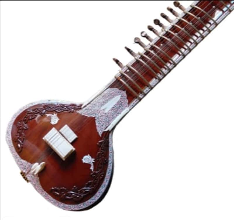 Electric Sitar Professional Indian Musical String Instrument Electric Sitar, Pack of 1 Electric Sitar For Professional Adult image 1