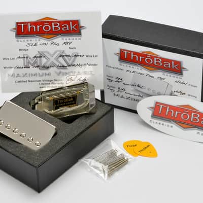 ThroBak SLE-101 Plus P.A.F. Repro Set Brite Nickel image 2