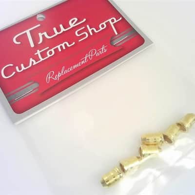 True Custom Shop® Gold Body String Ferrules 6.5mm for Import Fender Tele and Strat image 3