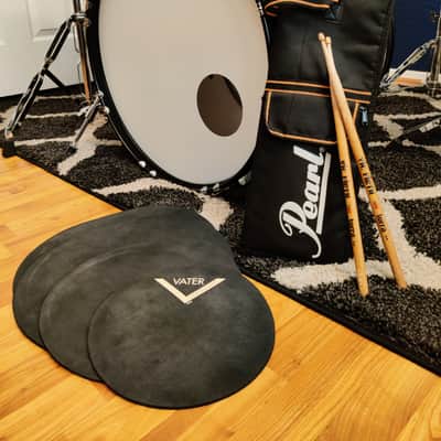 Pearl Roadshow silver 5pc (10 / 12 / 16 / 22 / 14x5.5") Drum Set with Hardware and Accessories imagen 3