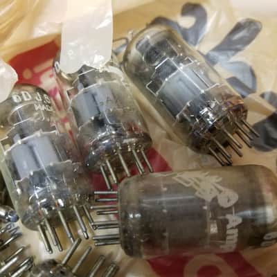 Amperex ONE (1) 6DJ8 AT1000 TESTED Vacuum Tube Heerlen Small Halo Getter GA7 GAA GAC Bugle Boy T4bb ECC88 dual triode 1962-1968 image 2