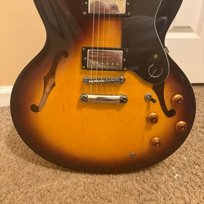 2001 Epiphone Dot (ES-335) - Made in Korea (Saein Factory) - Sunburst w/ Original Hard Case image 1