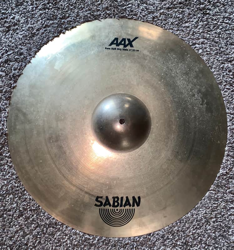 Sabian 21" AAX Raw bell dry Ride Cymbal 2002 - 2018 - Natural image 1