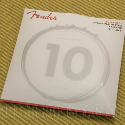 073-0250-406 Fender Standard Tension Super 250s 250R Nickel  .010-.046 Electric Guitar Strings image 1