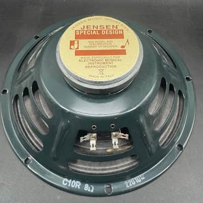 Jensen C10R Vintage Ceramic 10" 25-Watt 8ohm Guitar Speaker 2010s - Green image 1