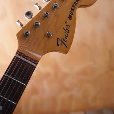 Fender MG-69 Mustang Electric Guitar in Candy Apple Red, Made in Japan (Used) image 5