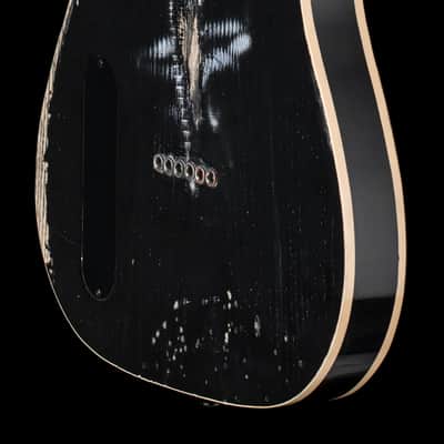 Valentino Guitars Thinline T-style P90 - Gold/black image 6