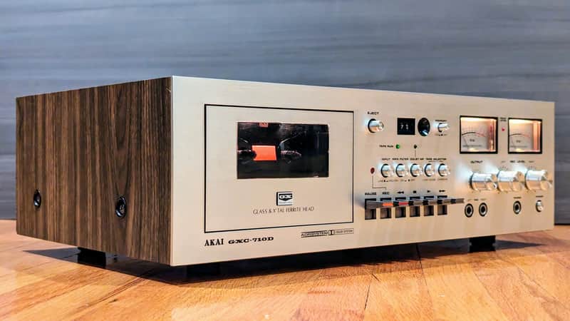 Akai GXC-710D Cassette Deck/ Fully Serviced and Tested/ Year 1977